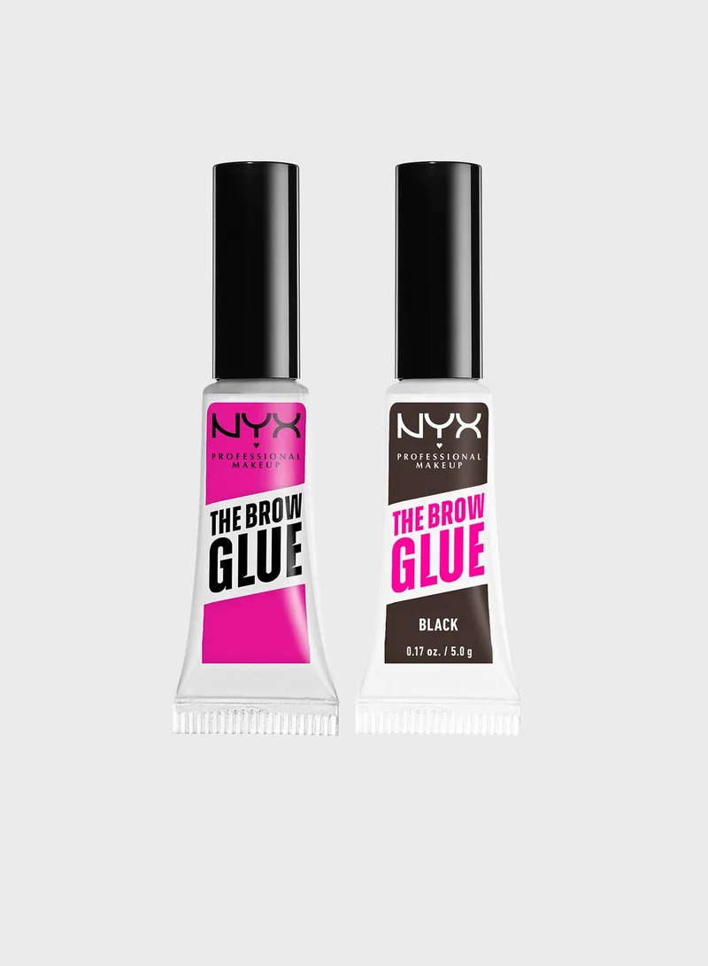 NYX PROFESSIONAL MAKEUP Nyx Professional Makeup The Brow Glue Duo Holiday Gift Set - Clear & Black