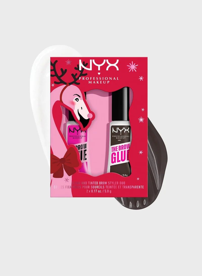 NYX PROFESSIONAL MAKEUP Nyx Professional Makeup The Brow Glue Duo Holiday Gift Set - Clear & Black