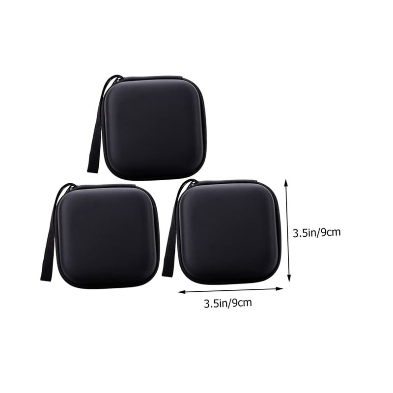 EVA Cable Organizer Pouch 3 Pack Small Gadget Case Travel Accessories Smooth Zipper - Image 3