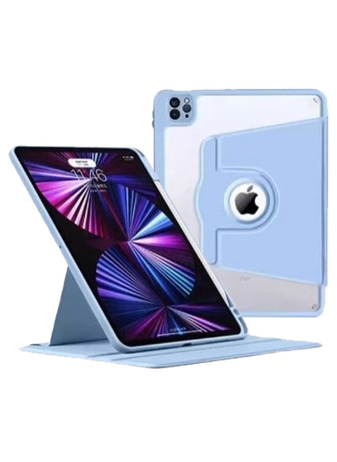 Suitable For IPad Flat Case Air5 Protective Case 360 Rotating Acrylic Pro11 With Pen Slot 10.9 Transparent Magnetic Attraction-Color:【girl Pink】 360 Degree Rotation♥Acrylic Back Panel-Applicable Mod