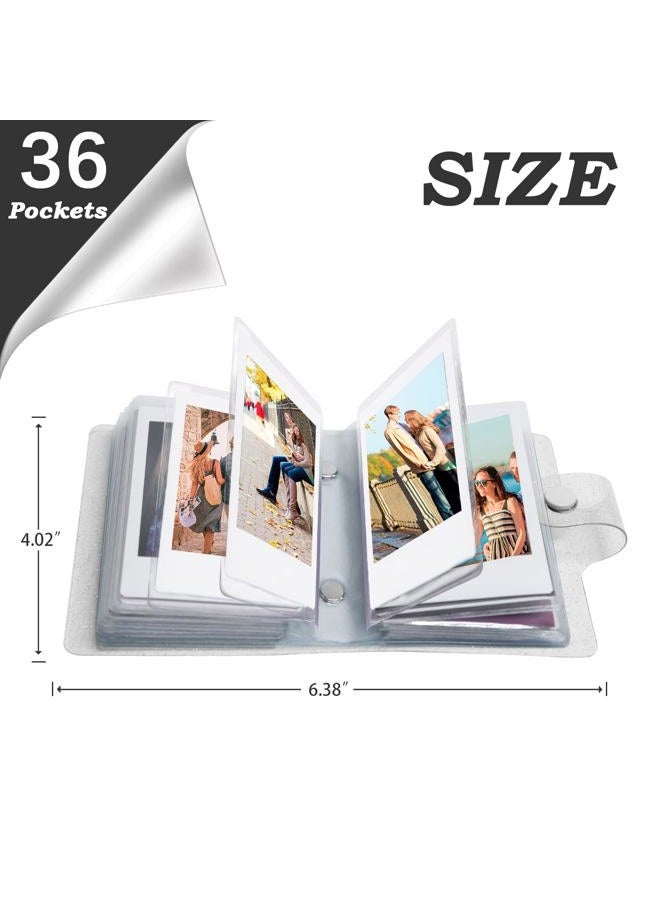 Ruibytree 2Packs 36 Pockets 2x3 Photo Album for Fujifilm Instax Mini 12 11 9 99 90 8+ 8 7s 7+ 40 26 25 evo Instant Camera, Polaroid Snap, Z2300, SocialMatic Instant Cameras & Zip Instant Printer (White) - Image 4