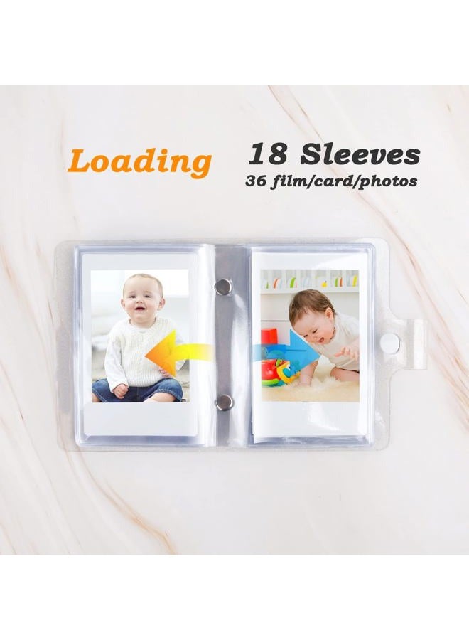 Ruibytree 2Packs 36 Pockets 2x3 Photo Album for Fujifilm Instax Mini 12 11 9 99 90 8+ 8 7s 7+ 40 26 25 evo Instant Camera, Polaroid Snap, Z2300, SocialMatic Instant Cameras & Zip Instant Printer (White) - Image 5