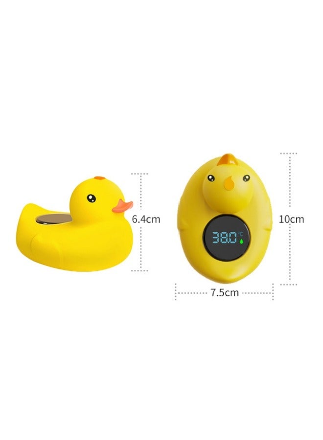 Duckling Digital Water LCD Thermometer and Baby Bath Time Toy, yellow - Image 2