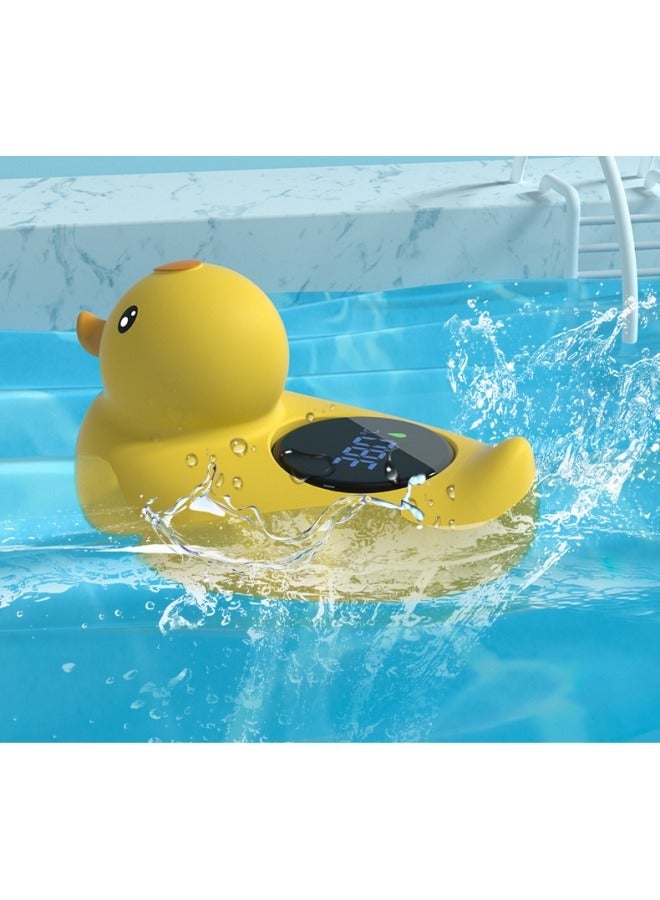 Duckling Digital Water LCD Thermometer and Baby Bath Time Toy, yellow - Image 3