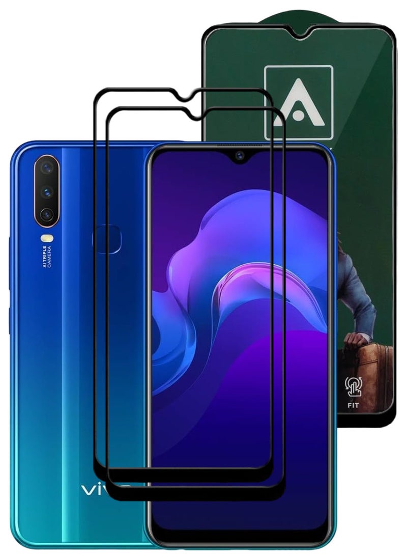 ACLIX 2 Pieces Antistatic ESD Dustproof Premium Quality High Definition Tempered Glass Screen Protector Designed For vivo Y12 - Image 1