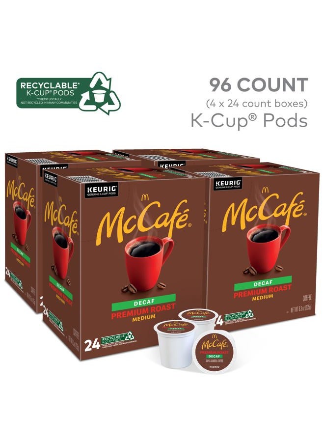 McCafe Premium Roast Decaf Coffee, Single Serve Keurig K-Cup Pods, Decaffeinated, 96 Count (4 Packs of 24) - Image 2