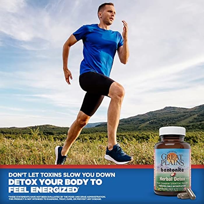 Yerba Prima Bentonite Clay Plus Herbal Detox, 100 Veg Capsules - Food Grade Clay from The Great Plains, USA - Colon & Liver Cleanse Supplement with Calcium Clay - Image 5