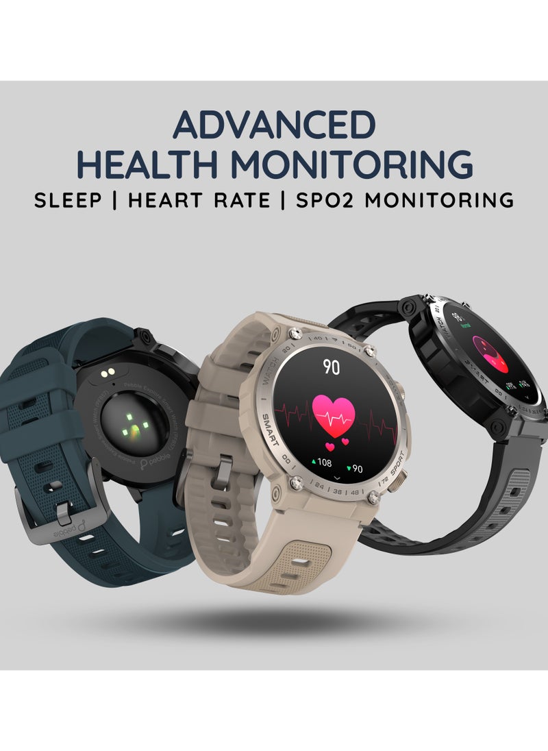 Pebble Explore 1.39" IPS Infinite Display, BT Calling, Health Suite, Voice Assitant, Multi Sports mode, Step pedometer, Date & Calender, Sleep monitor, Alarm & Notifications, Rugged build, Smart Calculator  - Image 4