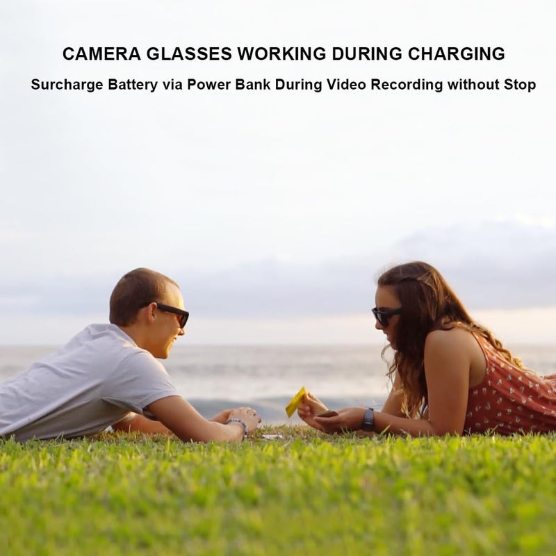 OhO sunshine OhO Smart Glasses,128G Camera&Bluetooth Sunglasses with Open Ear Speaker Headset Headphone,Indoor&Outdoor Sports,Polarized UV Protection,for Men Women - Image 4