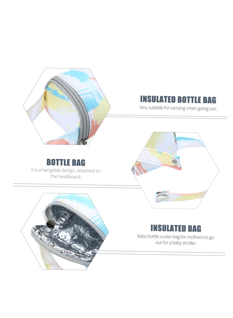 Portable Baby Bottle Cooler Bag, Insulated Thermal Bag for Daycare, Breast Milk Storage, Children’s Water Cup Holder, White Cotton Interlayer, Travel-Friendly Bottle Bag. - Image 5