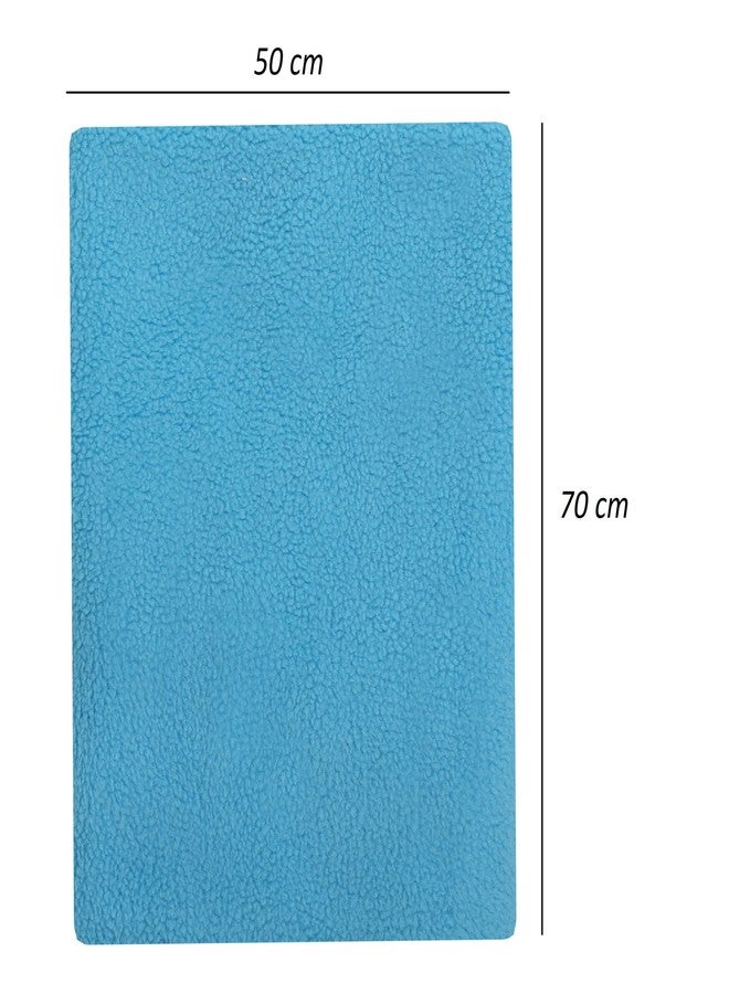 BS AMOR Cotton Soft Waterproof And Reusable Mat/Absorbent Sheets/Mattress Protector (70X50 Cm, Peacock Blue) Pack Of 1 - Image 4