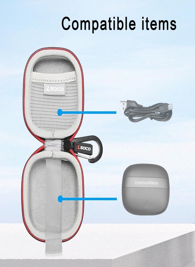 RLSOCO Hard Case for Bowers & Wilkins Pi8 Wireless Earbuds (Case Only) - Image 4