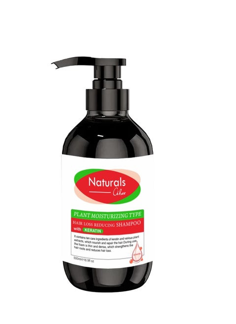 Shampoo with keratin to reduce hair loss