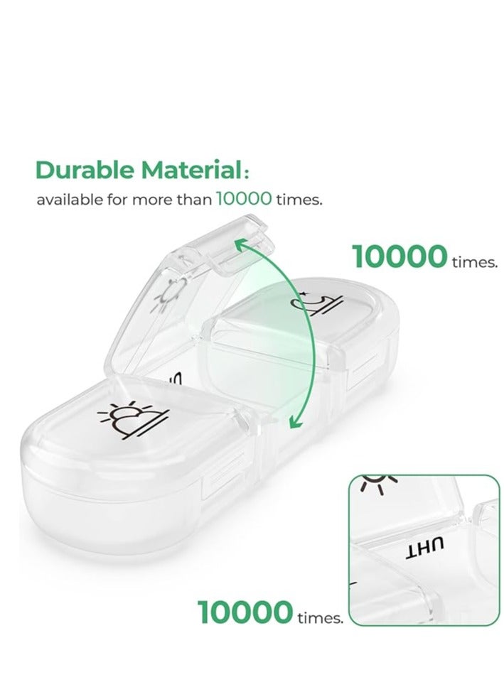 Weekly Pill Organizer 3 Times a Day, Portable Travel Pill Box 7 Day with Large Pill Containers, Light-Proof Pill Case for Vitamins, Medication, Supplements and Fish Oils - Image 3