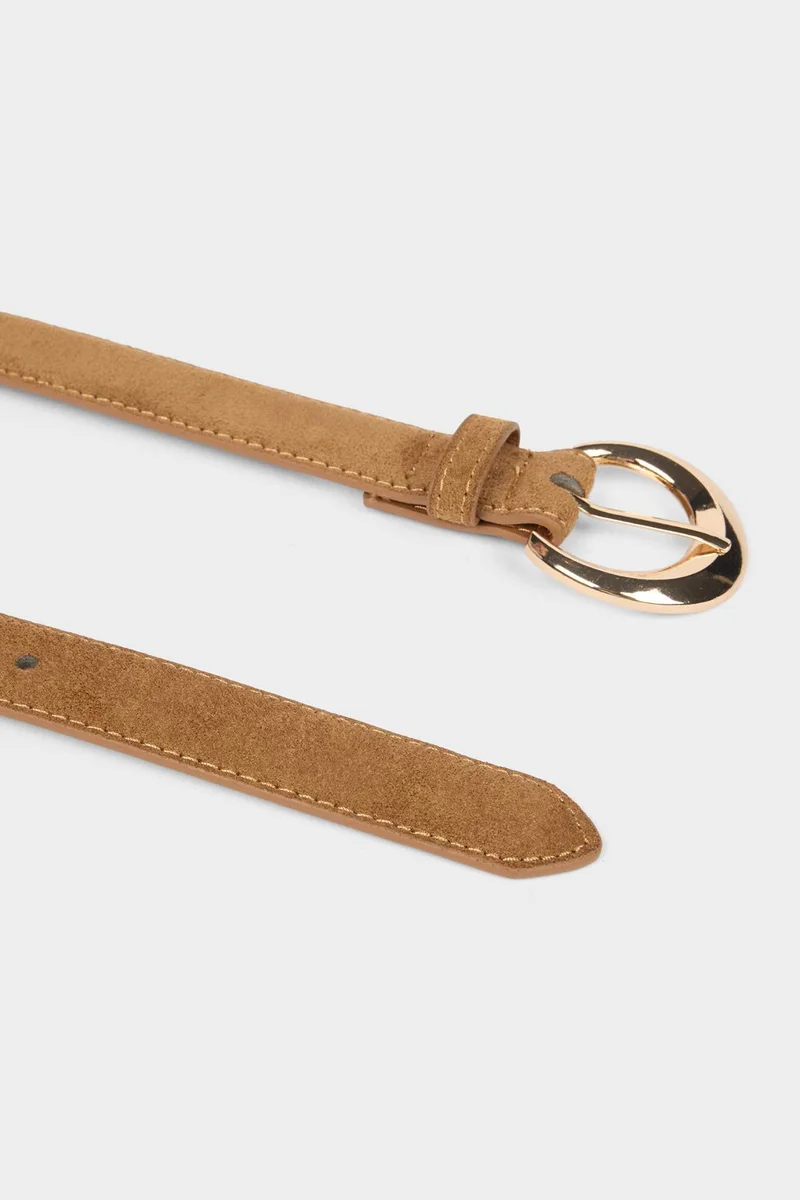 Defacto  Woman Oval Buckle Faux Leather Classic Belt for Women | Best Price UAE