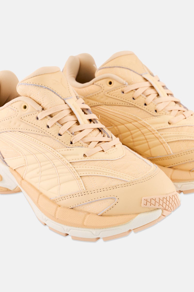 PUMA Select x Puma Kids Boy Velophasis Luxe Sport II Lace Up Running Shoes, Dark Beige - Image 3