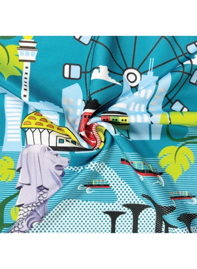 السياحية البريطانية غطاء حقيبة سفر 28 بوصة - واقي حقيبة سفر مطاطي قابل للغسل - غطاء مطاطي مقاوم للخدش والغبار لحقيبة ترولي 28 بوصة - ملحق سفر - Image 4