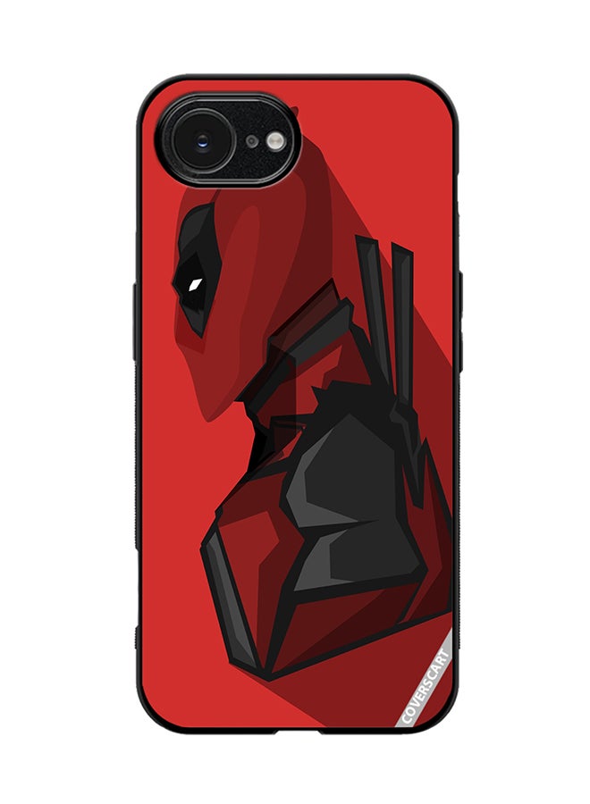 COVERSCART Protective Case Cover For Apple iPhone 16e Deadpool Design Red