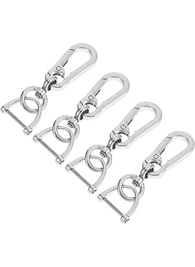 Garneck Carabiner Keychains 4pcs Horseshoe Buckle Men Waist Pendant - Image 1