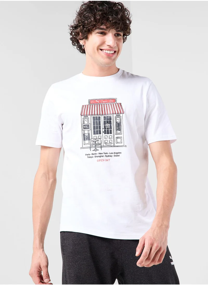 PUMA Cafe Graphics T-Shirt