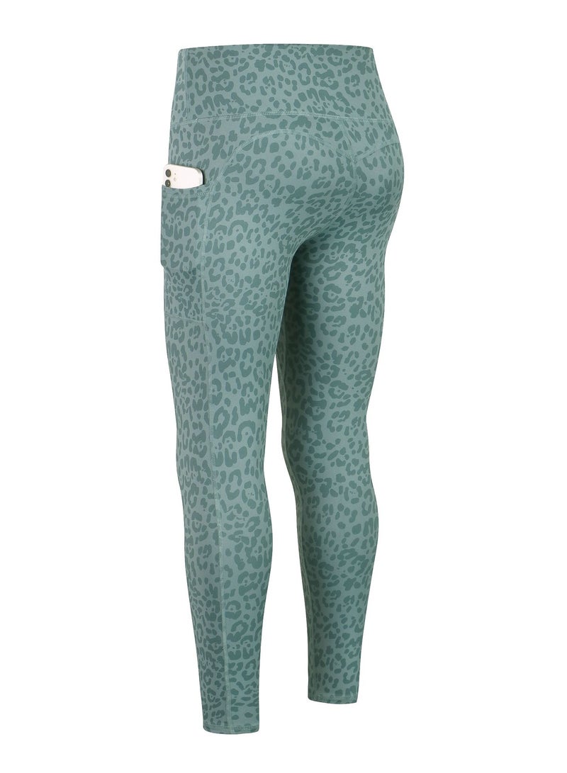 Loquat Women Quick Dry Breathable Elastic Pants Green  - Image 2