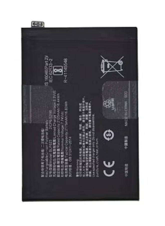 MUNTAQI High Quality Original Replacement Battery for Oppo Reno 5 Pro ‚Äì Durable Lithium-Ion Battery Pack with Stable Performance, Long Battery Life & Easy Installation | Compatible with Oppo Reno 5 Pro Smartphone | Safe, Reliable Mobile Power Solution | Black - Image 1