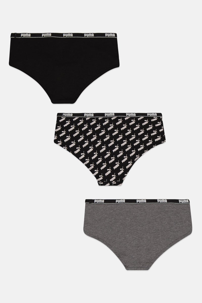 PUMA Women 3 Pack Brand Logo Panties, Multicolor  - Image 2
