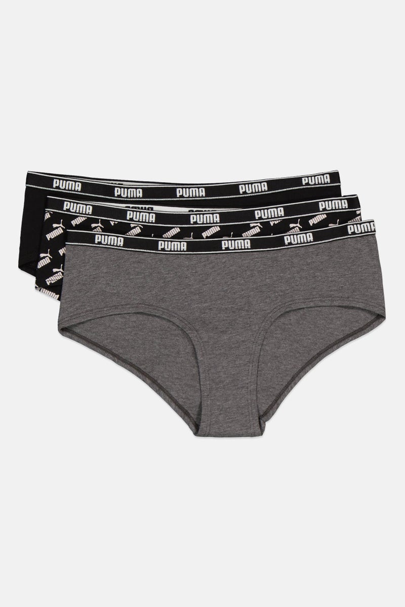 PUMA Women 3 Pack Brand Logo Panties, Multicolor  - Image 3