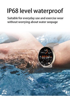 Korean Brand Smart Watch Y6，Business Smartwatch, Waterproof Fitness Watch, Bluetooth Calling, Compatible with Android and iOS, Smart Watch for men, AMOLED Display, Heart Rate Monitoring, Gold - pzsku/ZFDBF69C8BD22EBFFFFD2Z/45/_/1732696846/608a4d9e-ceb0-4323-b594-060cba539f4c