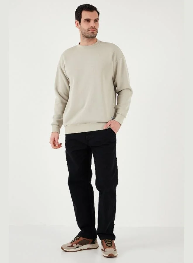 Buratti Buratti Regular Fit Crew Neck Cotton Fleece Lined Soft Brushed Sweatshirt Men's SWEAT 5905255