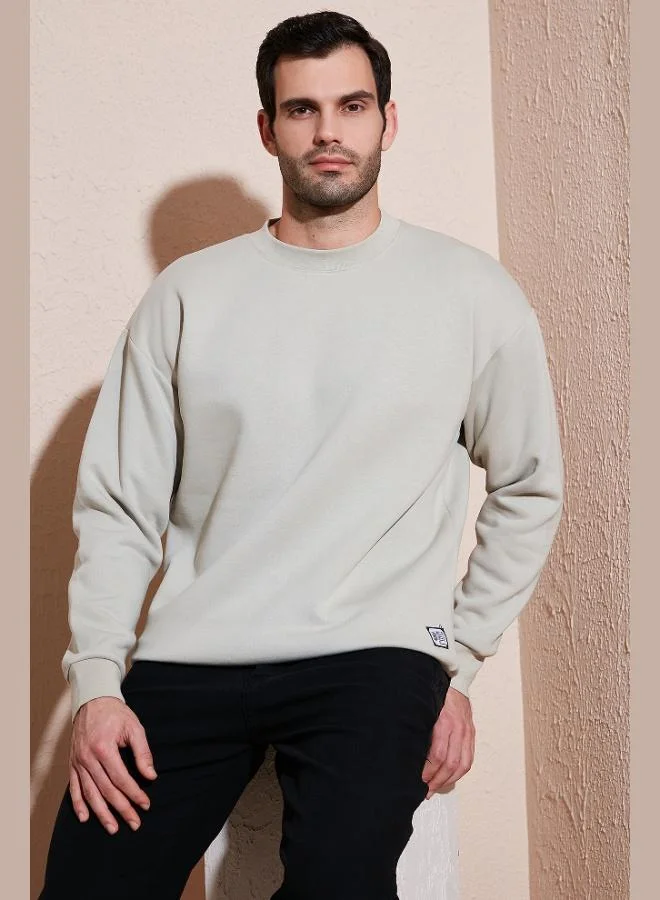 Buratti Buratti Regular Fit Crew Neck Cotton Fleece Lined Soft Brushed Sweatshirt Men's SWEAT 5905255