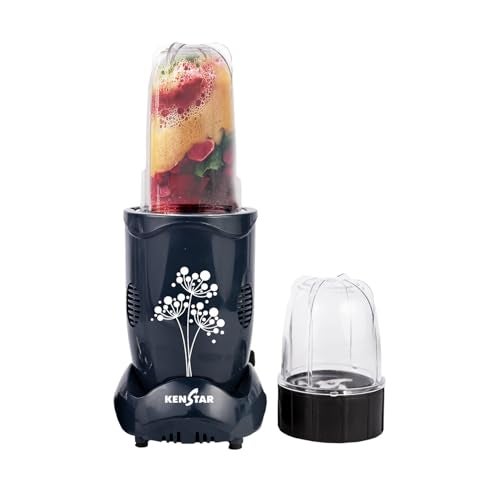 Kenstar Nutrino Mixer Grinder Blender | 2 Jar 350W | High Power Motor Juicer | Blender and Mixer | Durable ABS Body | Blue & Black - Image 1
