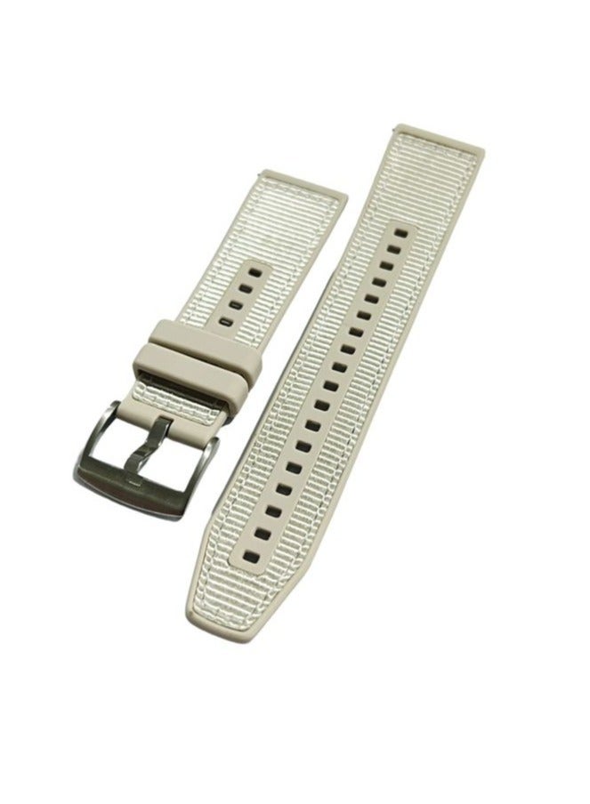 22mm For  Oraimo Watch 2 Pro OSW-32- Smart Watch Nylon Braided Silicone Composite Watch Strap,  STARLIGHT - Image 4