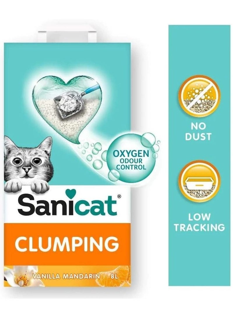 Sanicat Vanilla Mandarin Clumping Cat Litter 8L - Image 3