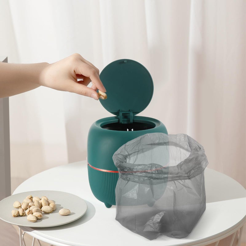 أكياس قمامة صغيرة 30x35 سم 10 لفات 300 قطعة أكياس قمامة سوداء قابلة للتخلص منها لسلة المهملات في المنزل والمكتب - Image 5