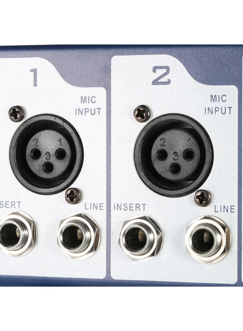 مزج صوتي رباعي القنوات - معالج صوتي احترافي للتأثيرات الصوتية - وحدة مزج احترافية بأداء يو إس بي للكاريوكي والمزج المباشر - Image 5