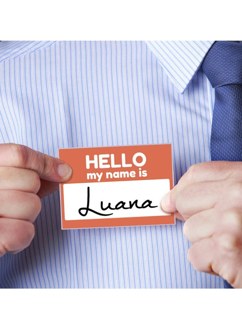 KASTWAVE Badge Holders, Name Badges with Crocodile Clip and Safety Pin, Waterproof Badge Holders Blank Card Insert Sheets Horizontal ID Card Holder Company, School, Corporate Conference 26Pcs - Image 5