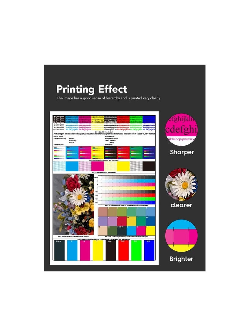 Terabyte طقم حبر متوافق 664 من 4 عبوات لطابعة إبسون EcoTank L210 L220 L300 L355 L365 L555 L1300 L3050 L3060 - Image 4