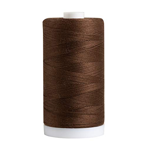Connecting Threads Brown 100% Cotton Thread for Sewing, Quilting, and Crafting - 50-Weight - 1200 Yard Large Spool (Bark) - Image 3
