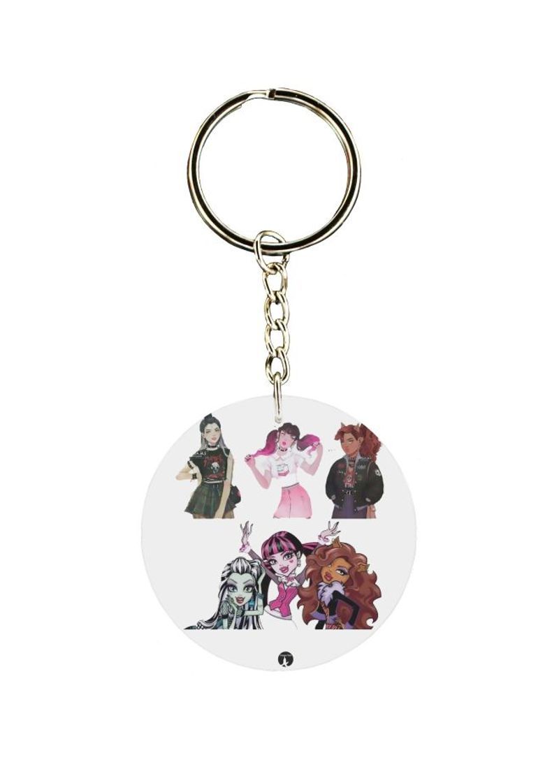 RKN Girls Printed Keychain