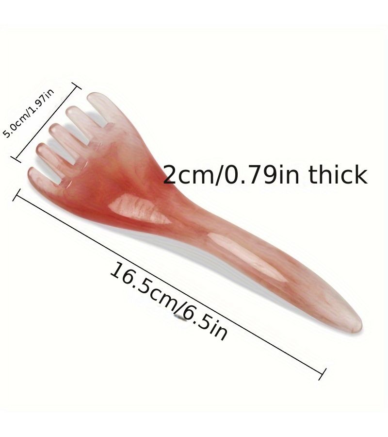 5 Claw Scalp Massager Comb Ergonomic Plastic Head Massager Random Color Stress Relief Hair Care - Image 3