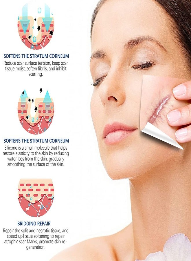 DROPOSALE Silicone Scar Tape for Surgical Scars - 60" x 1.5" Roll - Extra Long Scar Sheets for C-Section, Tummy Tuck, Keloid, and Surgical Scars - Reusable Medical Grade Silicone Scar Tape. (Pack of 1) - Image 2