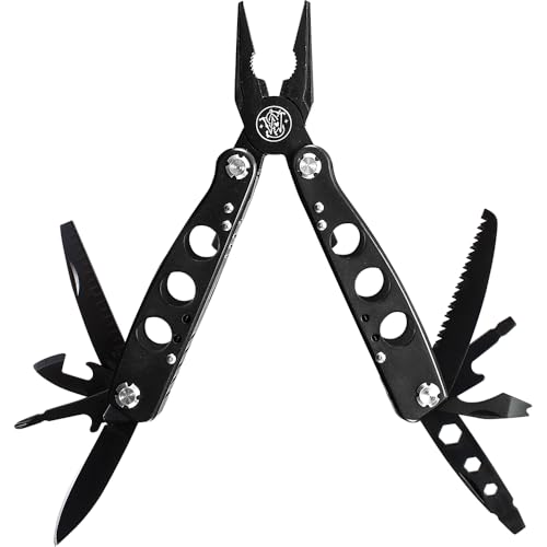 Smith & Wesson 6.5in Stainless Steel 14 Function Multi-Tool with Bottle Opener, Pliers, Screwdrivers and Sheath for Outdoor, Survival and EDC - Image 1