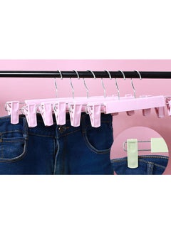 5 Non-Slip Plastic Pants Hangers with Clips, Skirt Hangers, Clips Retractable and Adjustable, Pink - pzsku/ZFDC01ADA7C11EA5FE680Z/45/_/1720491732/f7c0eae4-4e6d-4b72-ba98-0c750119f6d7