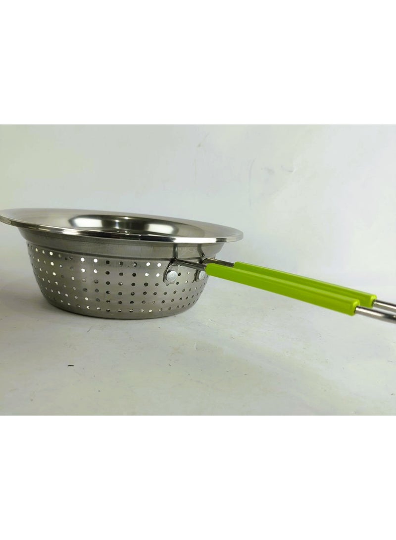 Stainless Steel Strainer with Handle - Size 20 - Image 1