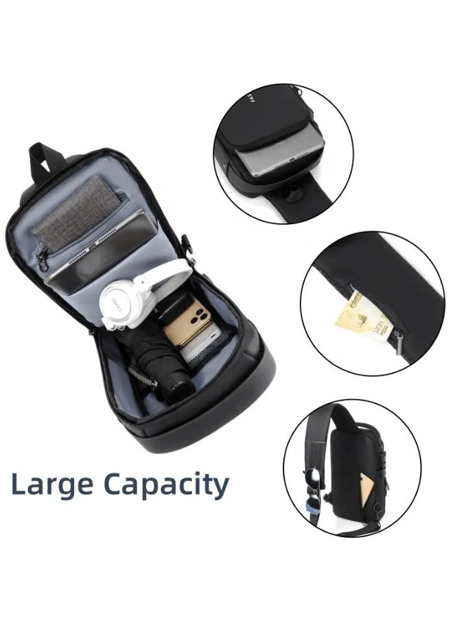 أوتدور.ماركت حقيبة كتف رياضية متعددة الاستخدامات مع منفذ شحن USB وجيوب خلفية إضافية – مثالية للسفر والمغامرات والاستخدام اليومي  - Image 4