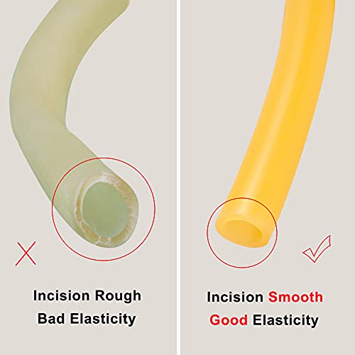 Feelers Natural Latex Rubber Tubing Tube 1/2" (12mm) ID x 5/8" (17mm) OD Speargun Band Slingshot Catapult Tube Rubber Hose, 1M Length - Image 4
