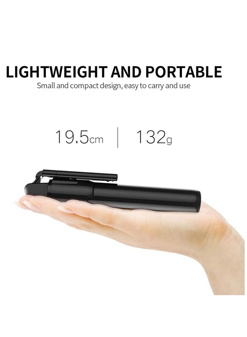 K07 Selfie Stick Built-in Tripod Bluetooth 4.0 Wireless Mini Portable Extendable Monopod for Smartphones ertg Black  - Image 3