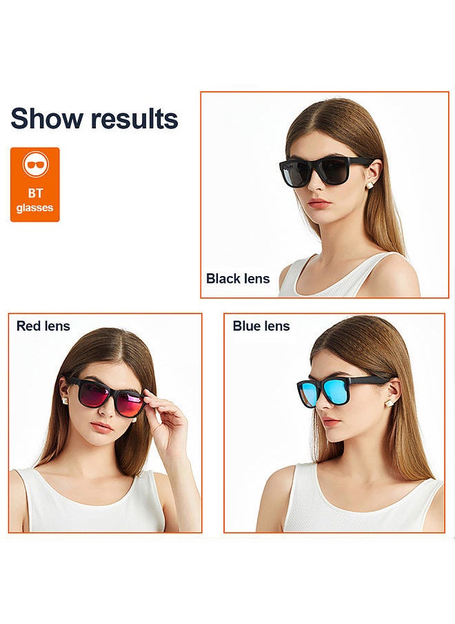lecoo - LECOO C8 Smart Wireless BT Glasses Headset black - Image 1