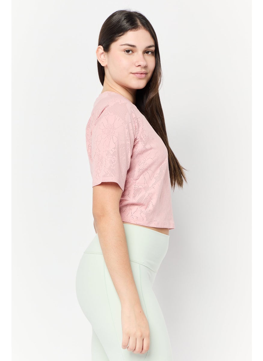 Adidas - Women Sportswear Fit Long Sleeve Outdoor Top, Pink - Image 1